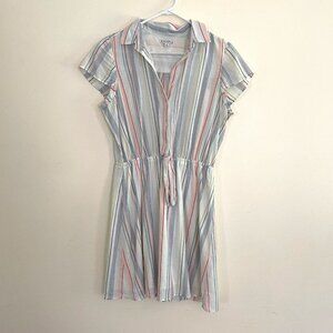 Colorful Light Striped Dress Size Medium